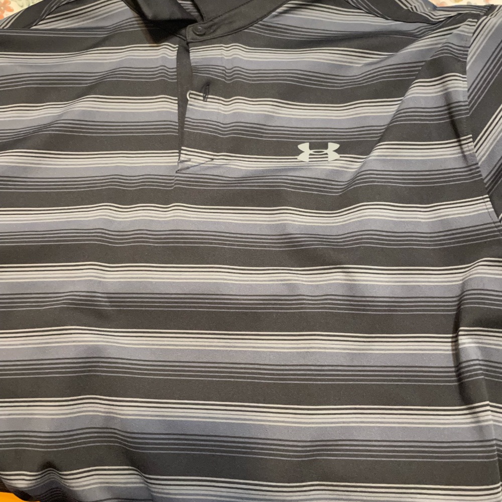 Under Armour golf polo XL black and gray